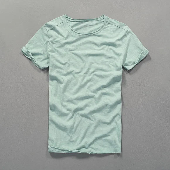 Cali Dobbel Krage Bambus Bomull T-skjorte