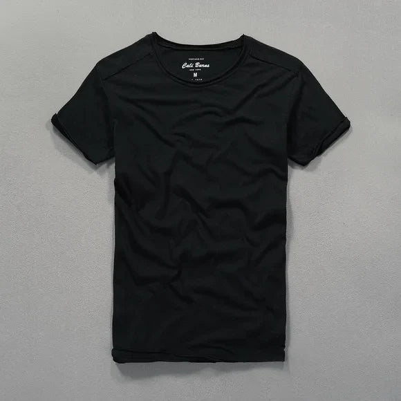 Cali Dobbel Krage Bambus Bomull T-skjorte