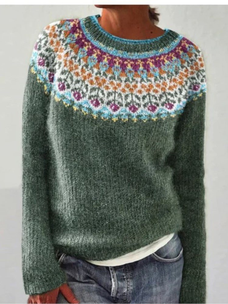 Ingrid Strukket Ull Genser