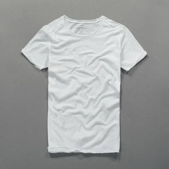 Cali Dobbel Krage Bambus Bomull T-skjorte